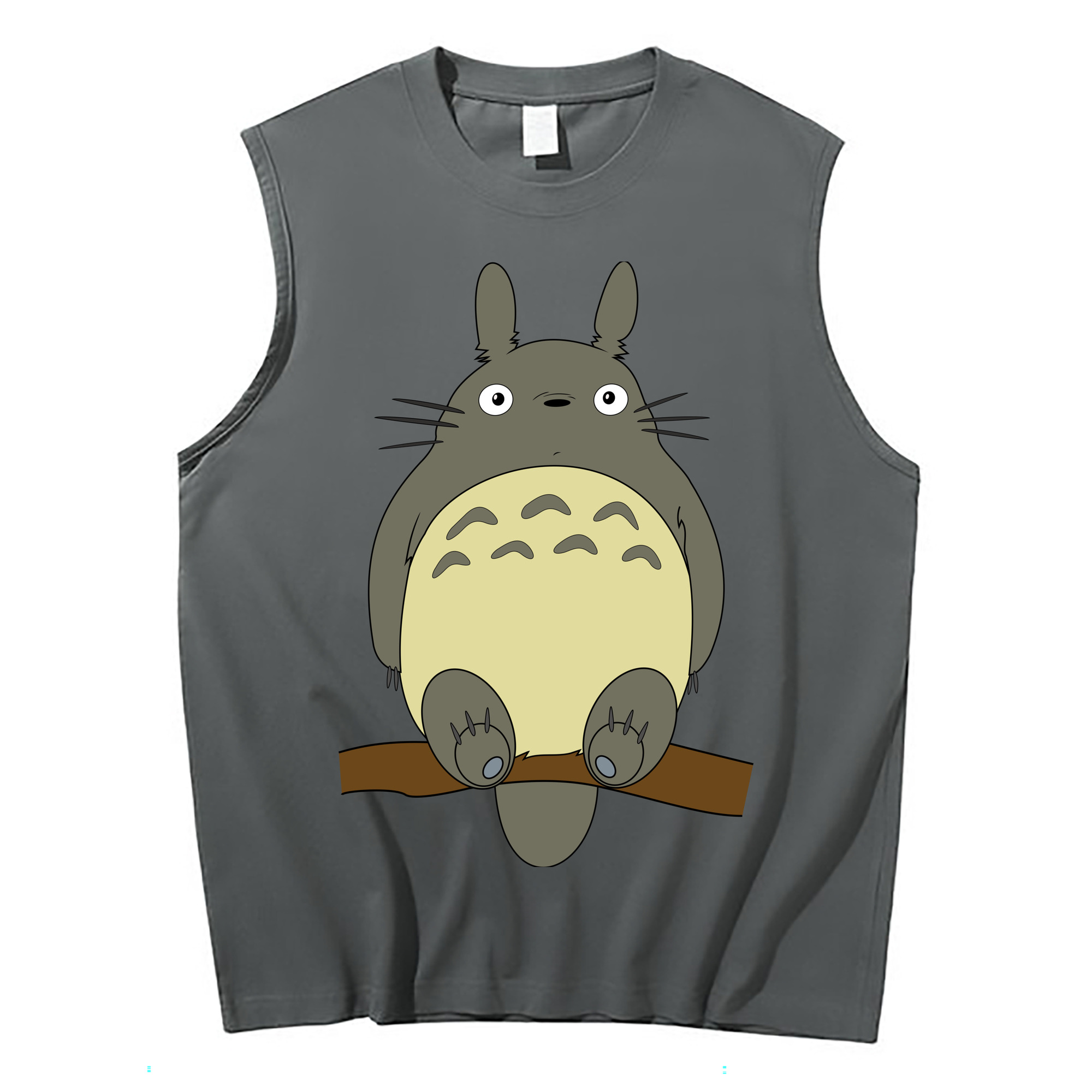 （画像用） となりのトトロ 草壁メイ 草壁サツキ My Neighbor Totoro Satsuki Kusakabe Mei Kusakabe コットン100％タンクトップ（フロントプリント）